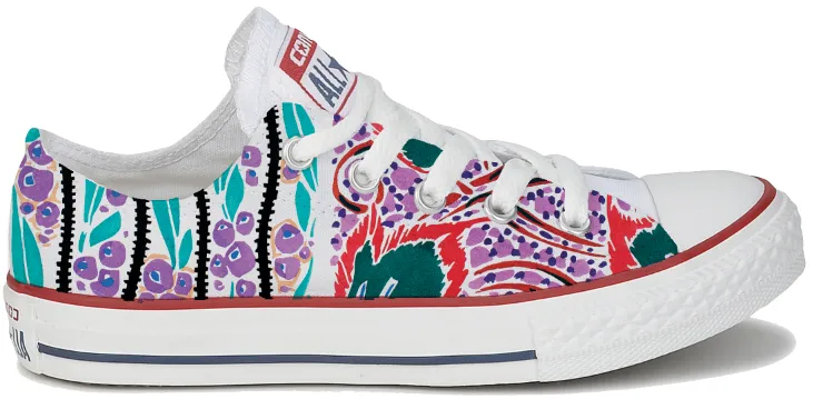 Baggins Original Hi Top Abstract Floral Berry Follow Hike
