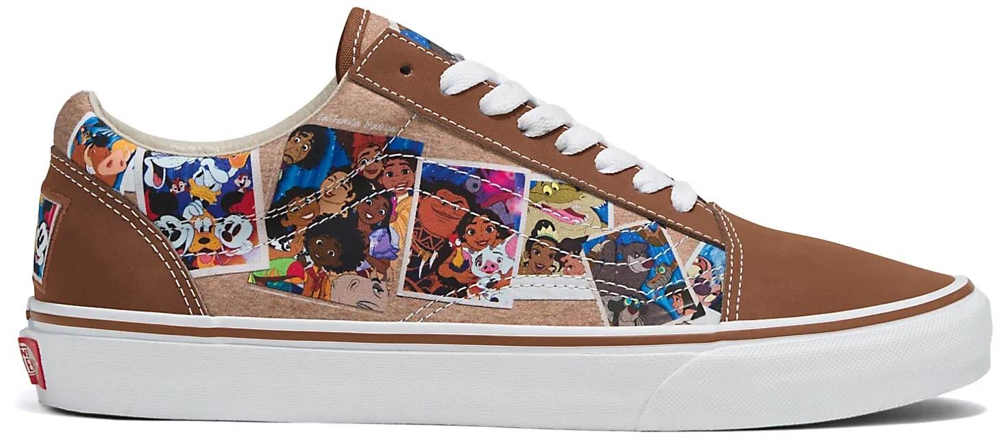 Comfortable Support Vans Old Skool Disney 100 Scrapbook Multi