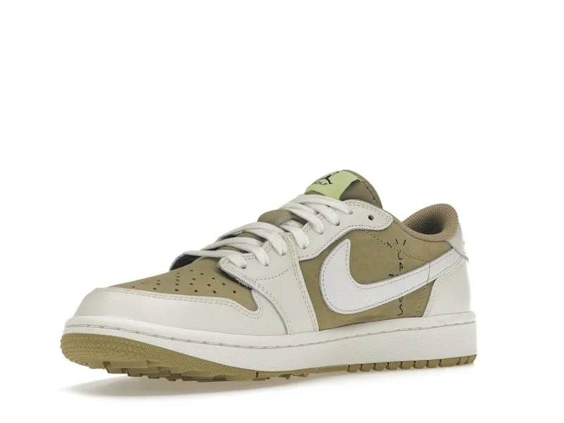 Lightweight Cushioning Jordan 1 Retro Low Golf Travis Scott Neutral Olive