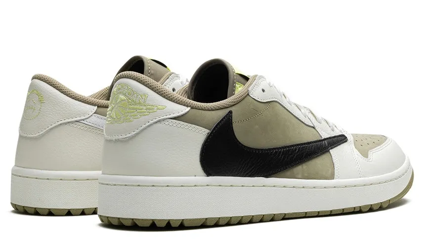 Lightweight Cushioning Jordan 1 Retro Low Golf Travis Scott Neutral Olive