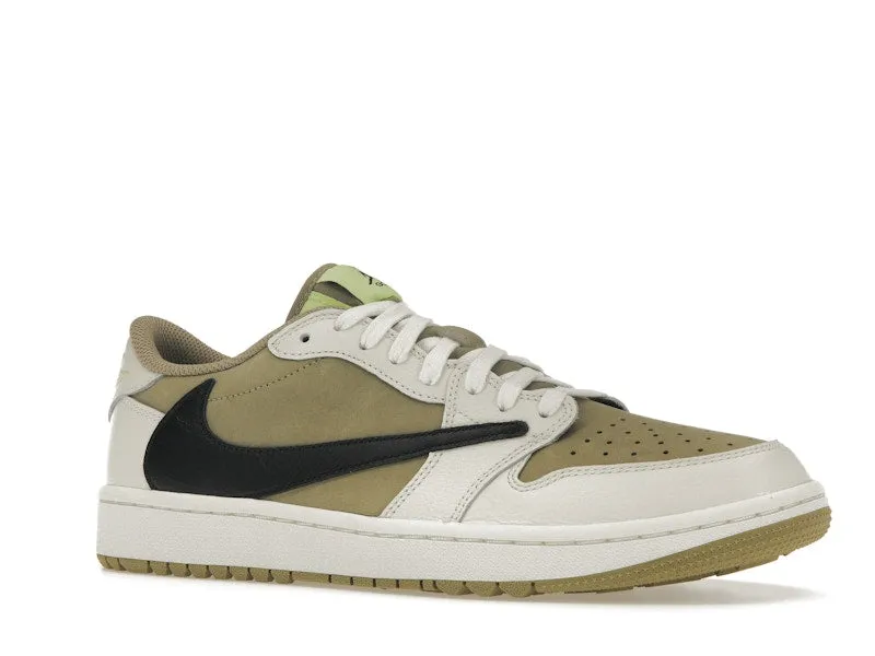Lightweight Cushioning Jordan 1 Retro Low Golf Travis Scott Neutral Olive