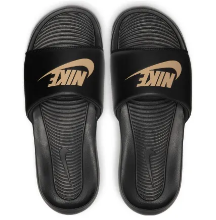 Nike Victori One Slides Black All Seasons Rubberized Finish