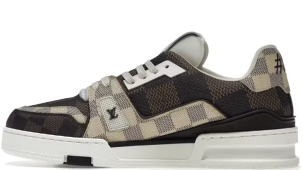Grip Ready Louis Vuitton LV Trainer #54 Damier Ebene Multi