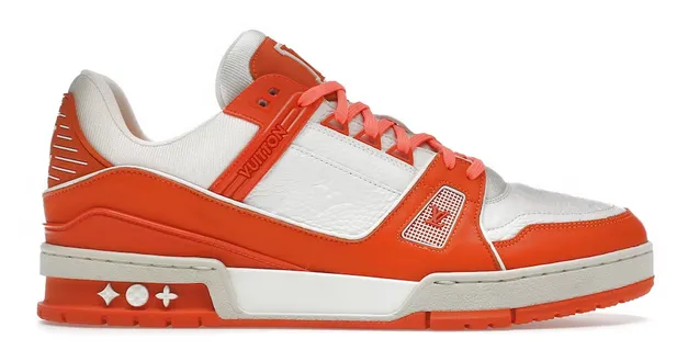 Well Cushioned Louis Vuitton LV Trainer Orange