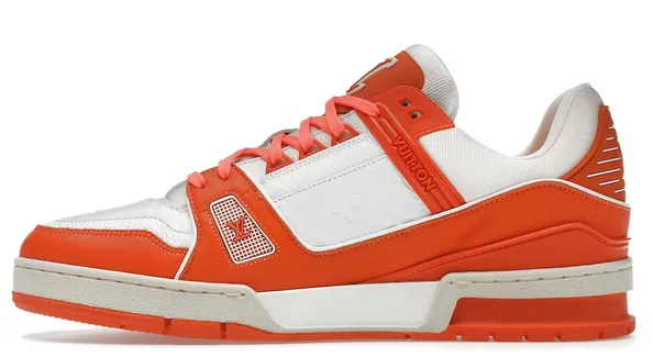 Sporty Casual Outdoor Adventure Louis Vuitton LV Trainer Orange