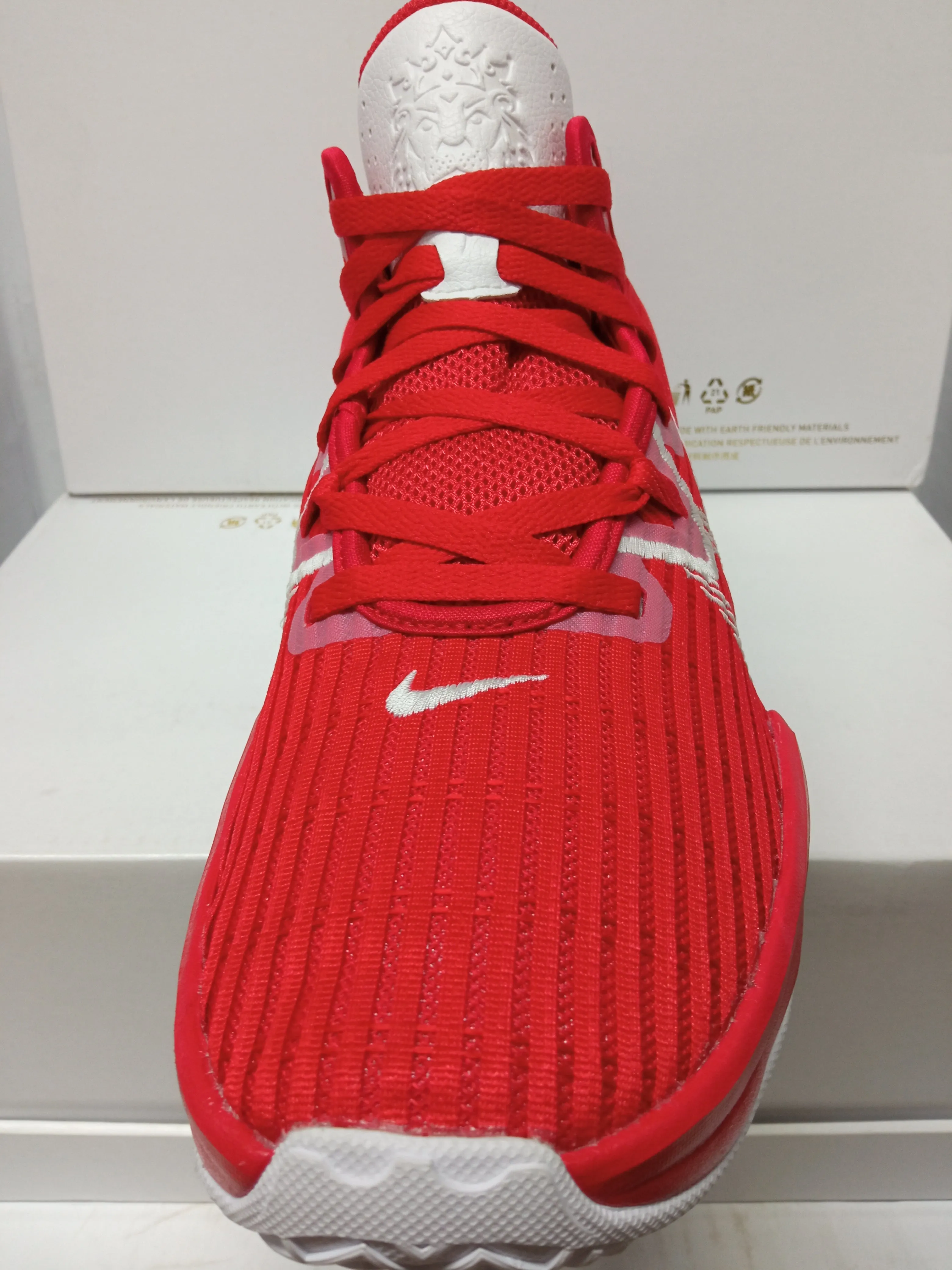 Smooth Leather Flexible Soles Nike Lebron Witness 6 TB 'University Red'