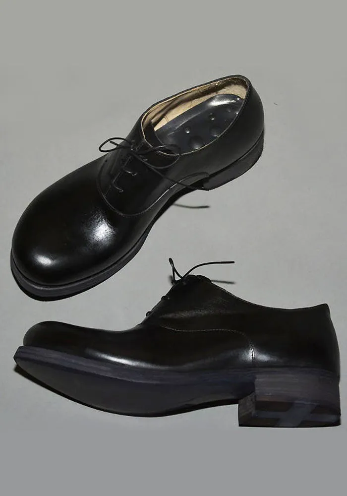 m.a  by Maurizio Amadei MENS DERBY LEATHER SHOES BLACK Agile Walk Crowd Ready