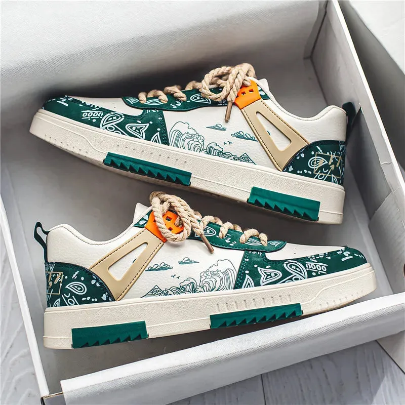 Men's Summer Casual Board Shoes Comfort Running Sneakers Lightweight Outdoor Anti Slip sports shoes Trendy versatile shoes Men Shock-absorbent