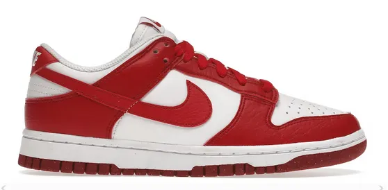 Compression Molded Foam Hyper Elastic Platform Nike Dunk Low Next Nature White Gym Red (W)