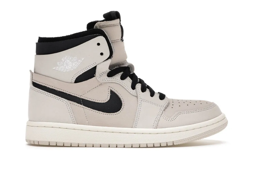 Jordan 1 High Zoom Air CMFT Summit White Black (W) Unique grip Running Style