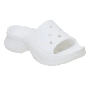 CROCS WOMEN'S BAE SLIDE-WHITE Airport Run Chill Vibes