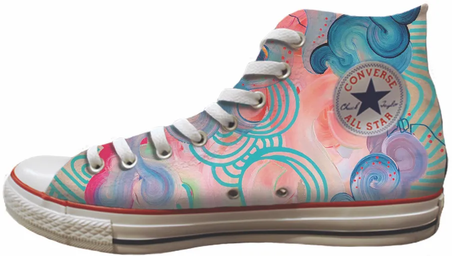 Baggins Original Hi Top Julie Amlin Candy Floss Storm Step Minimalist Style