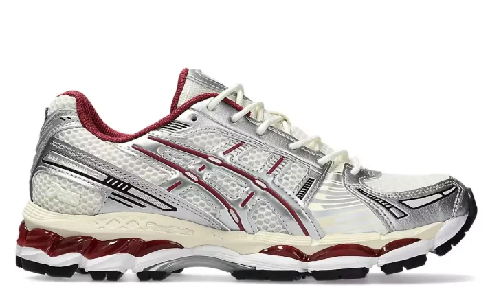 ASICS Gel-Kayano 12.1 Cream Pure Silver DurableMaterial Ventilated Footbed System