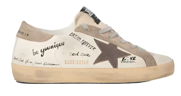 Golden Goose Super Star White Taupe Cinder (MEN) Soft Lining Impact Safe