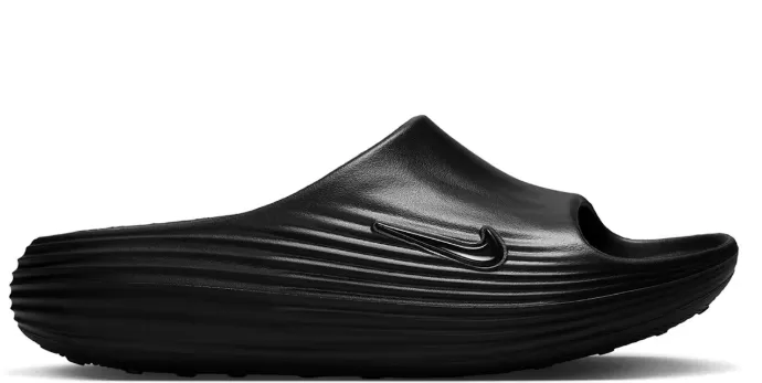 Nike ReactX Rejuven8 Slide Triple Black (Women's) Comfort Ankle Support