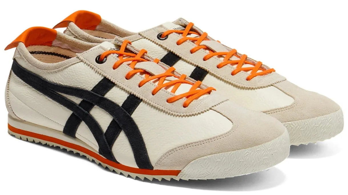 Onitsuka Tiger Mexico 66 SD Cream Black Orange All-weather sole Smooth Feel