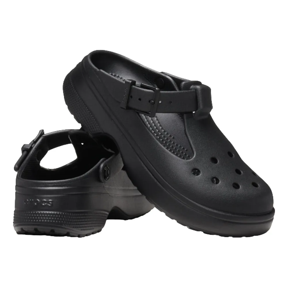 forest hike Ergonomic Shape CROCS UNISEX CLASSIC MARY JANE CLOG-BLACK