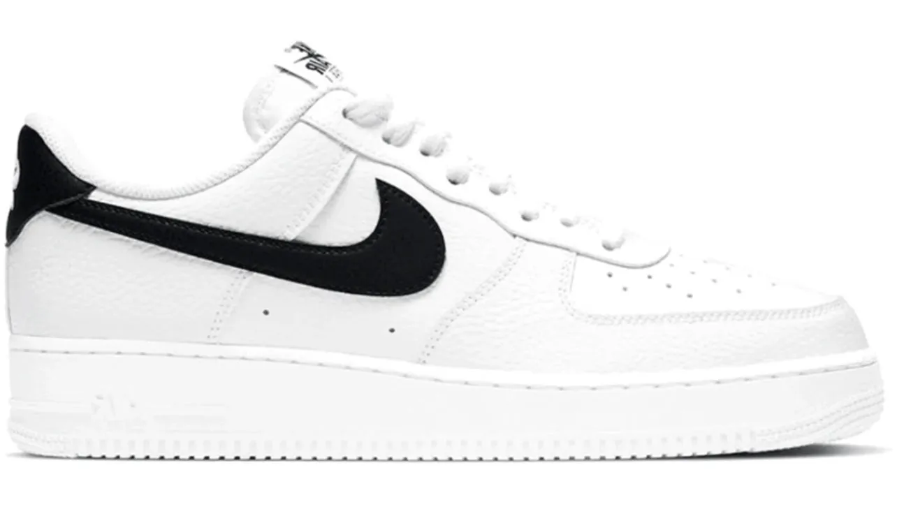 Road Tested Ergonomic Toe Box Nike Air Force 1 White Black (GS)