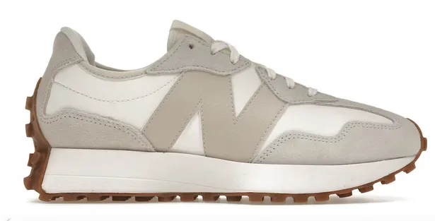 New Balance 327 Beige White Gum Pink (Women's) Versatile Style