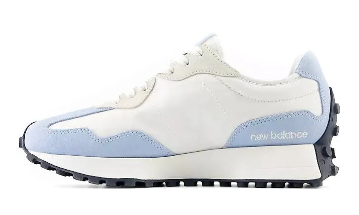 Maximum Cushioning Innovation New Balance 327 V1 Lite Shoes Chrome Blue