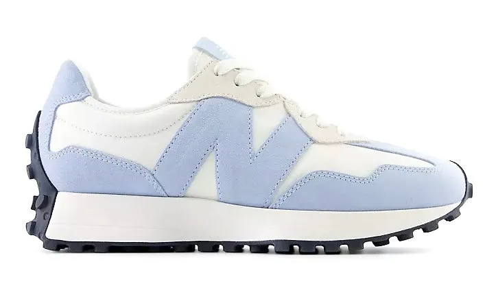 New Balance 327 V1 Lite Shoes Chrome Blue Endurance Sole Sneaker Socks