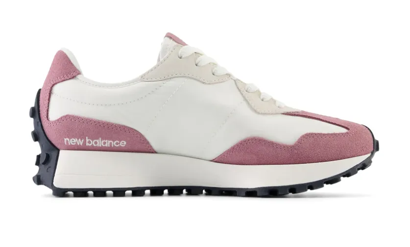 breathable panels Lean Form New Balance 327 V1 Lite White Pink