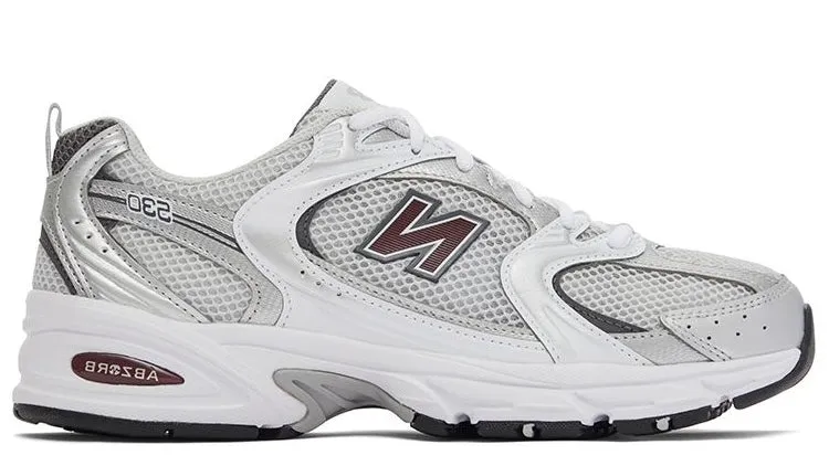 New Balance 530 Silver Burgundy High Fit
