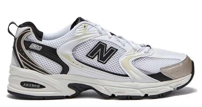 New Balance 530 White Light Gold Metallic (ARCHIVE) Footwear Focus