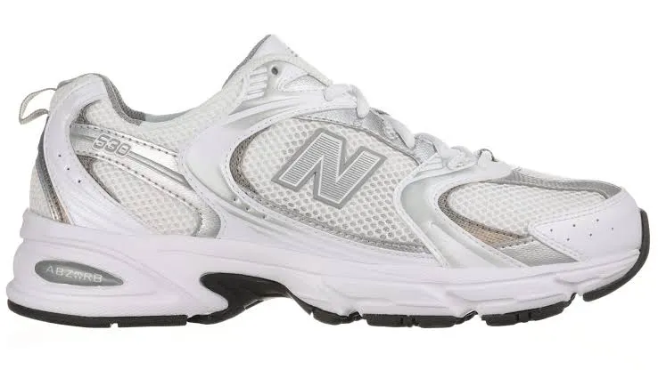 Cloud Feel Neutral Stride Engineering New Balance 530 White Metallic