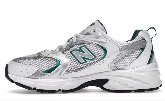 New Balance 530 White Silver Green Hyper bounce