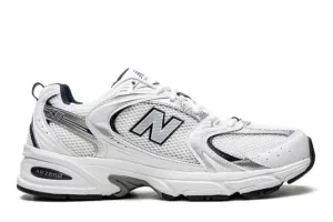 New Balance 530 White Silver Navy Soft Cushioning Impact Reduction