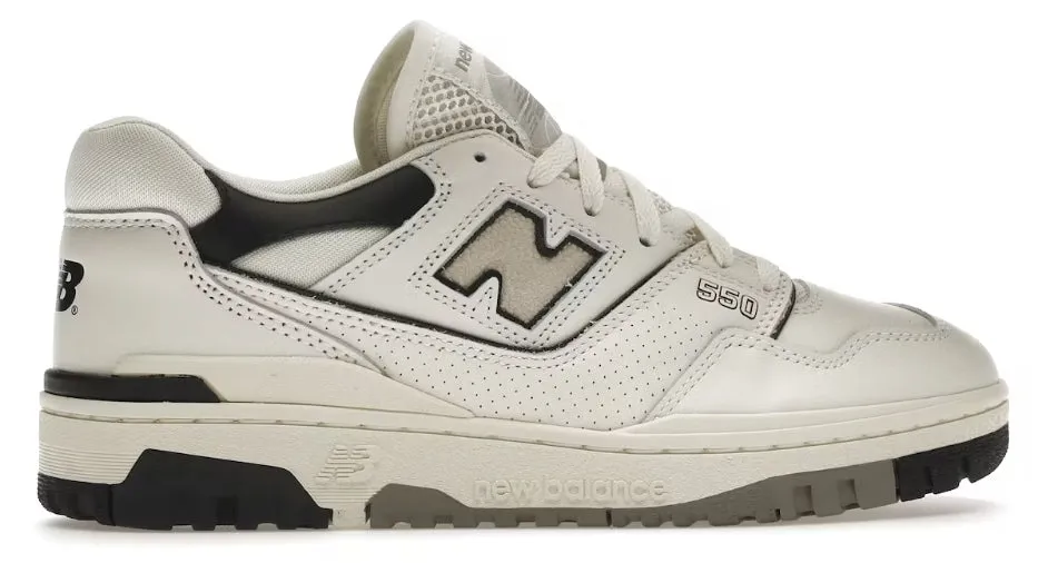 Adjustable Fit System New Balance 550 Cream Black