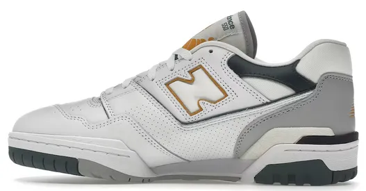 Textured Grip Quick Walk New Balance 550 White Nightwatch Green