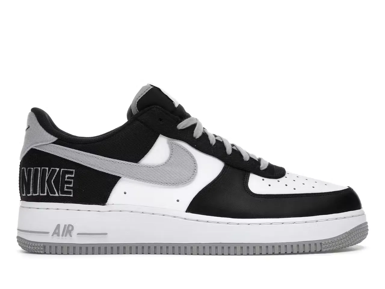 Nike Air Force 1 Low '07 EMB Raiders Black White Textured Upper