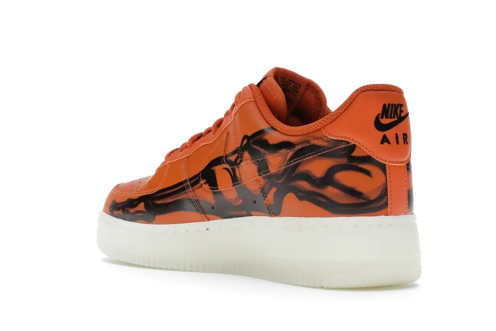 City Routine Nike Air Force 1 Low Orange Skeleton