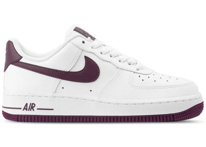 Breath Option Nike Air Force 1 Low Patent White Bordeaux (W)