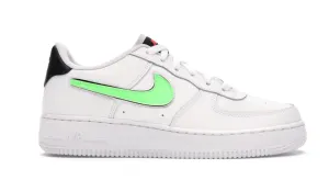 Smooth exterior Quick Transition Nike Air Force 1 Low Removable Swoosh White Green Strike (GS)