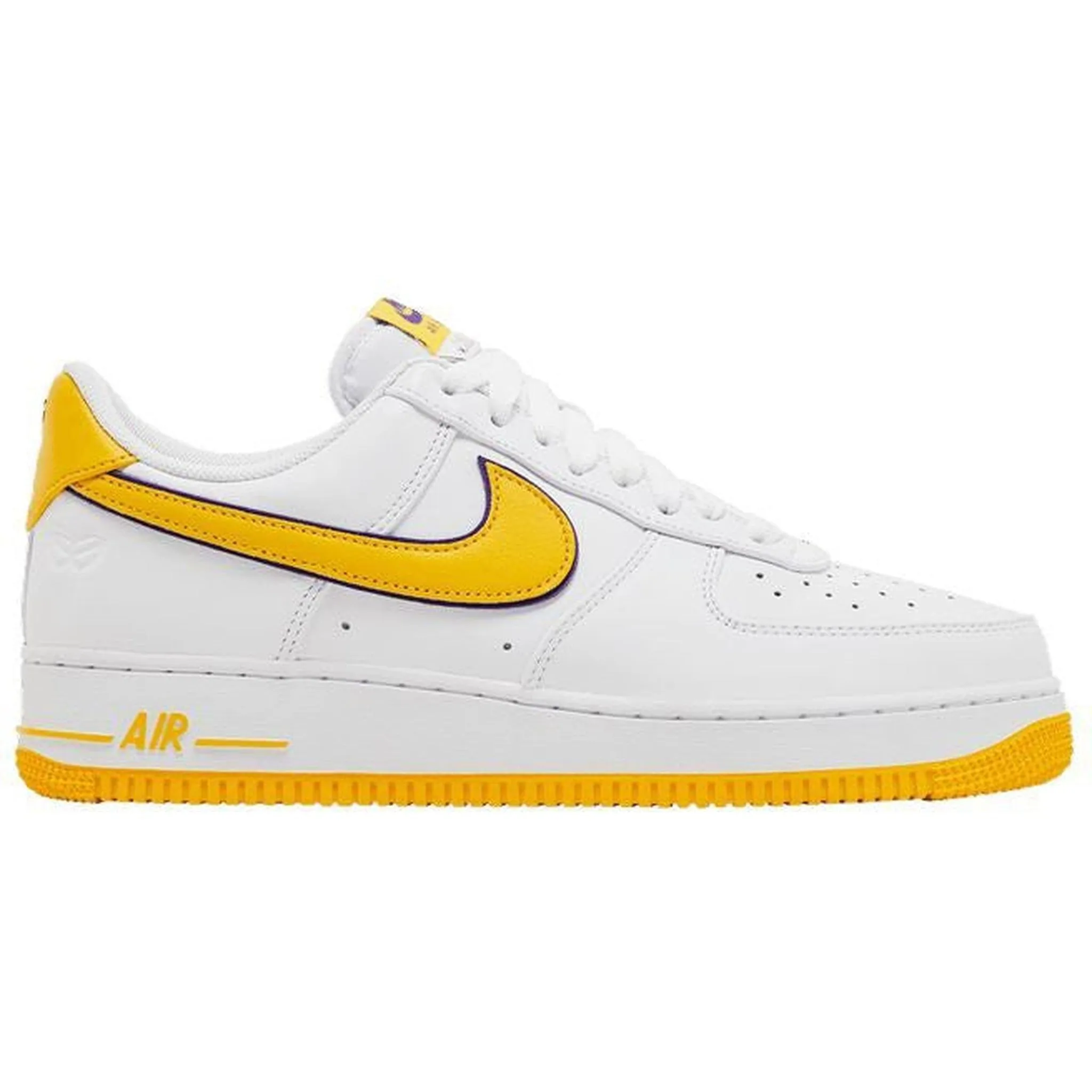High Ankle Support Adjustable Strap Nike Air Force 1 Low Retro QS Kobe Bryant Lakers Home