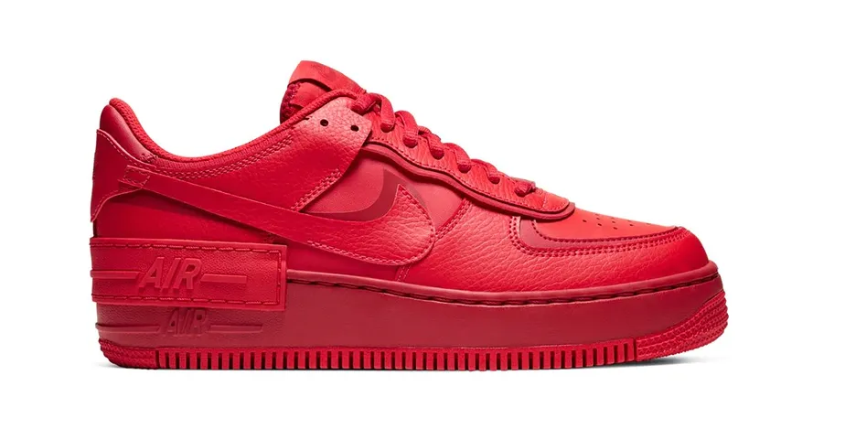 Nike Air Force 1 Low Shadow Triple Red (W) Smooth Base