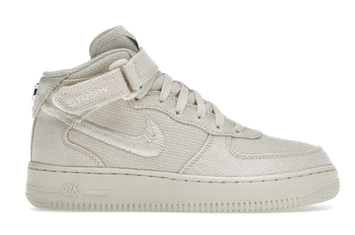 Nike Air Force 1 Mid Stussy Fossil Durable Power