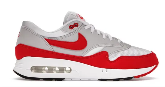 Nike Air Max 1 '86 OG Big Bubble Sport Red Lace Up Closure Mechanism Comfort Line