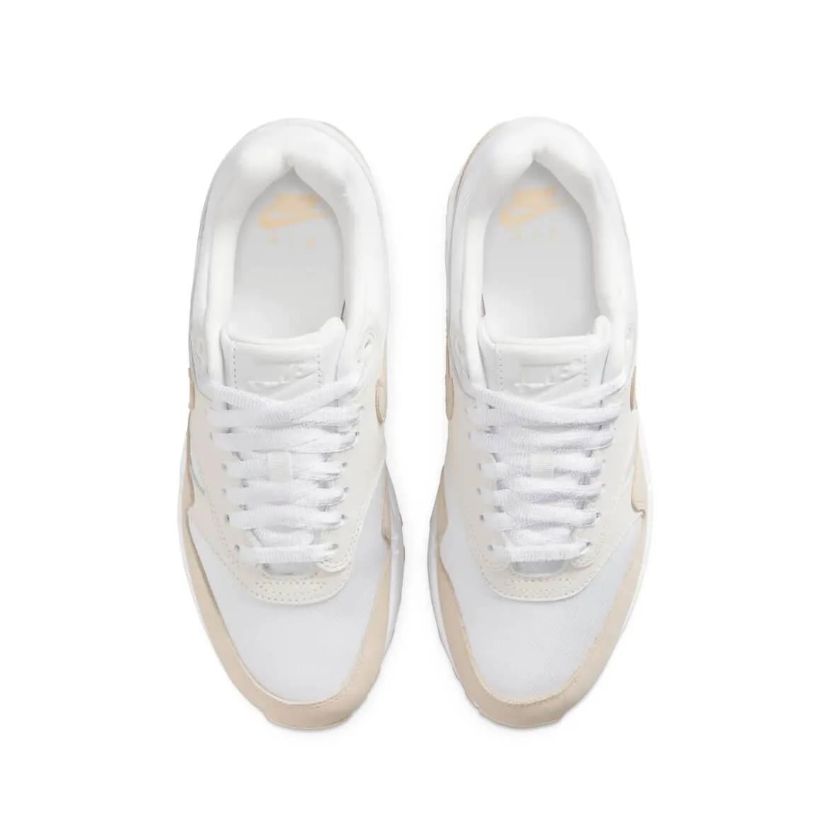 Nike Air Max 1 White Tan Urban Step-On Comfort