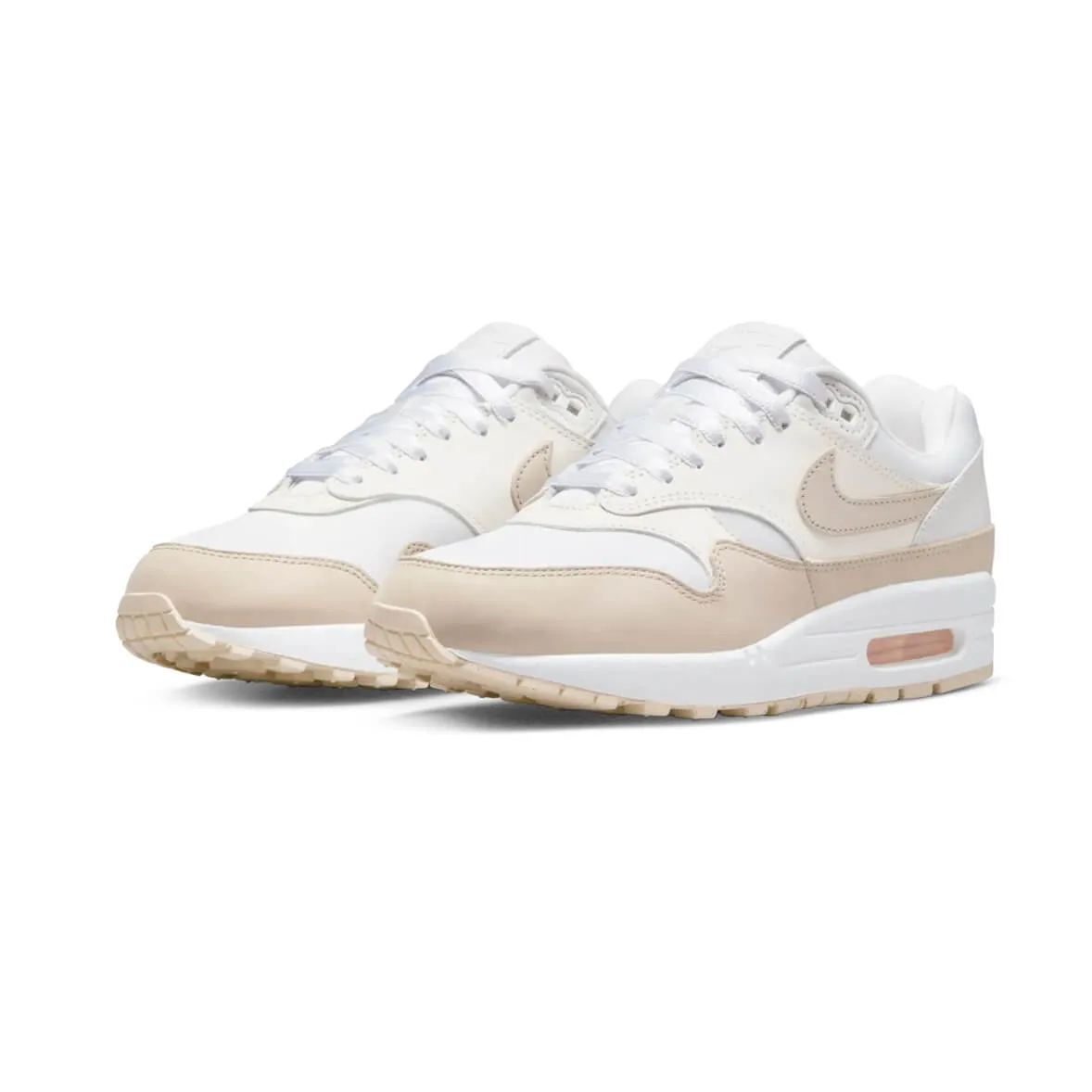 Nike Air Max 1 White Tan Urban Step-On Comfort