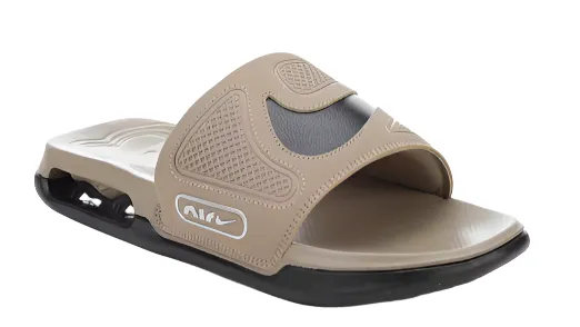 TPU Reinforcement Soft Knit NIKE Air Max Cirro Slides Khaki Black