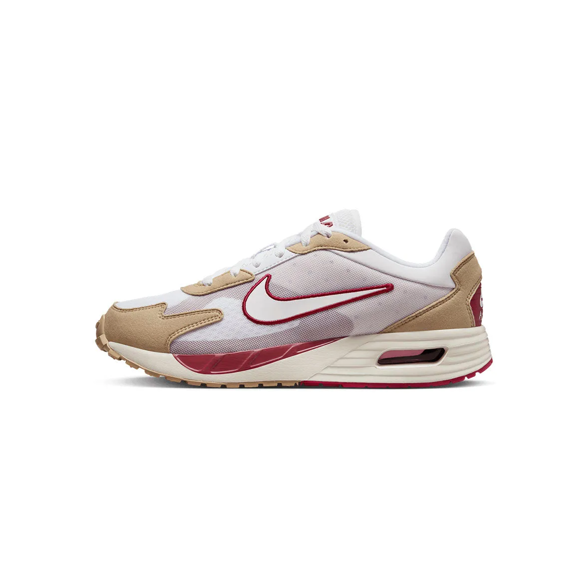 Nike Air Max Solo White - Red Simple Elegance
