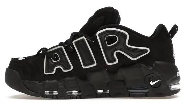 Perforated Toe Box Boost Power Nike Air More Uptempo Low AMBUSH Black