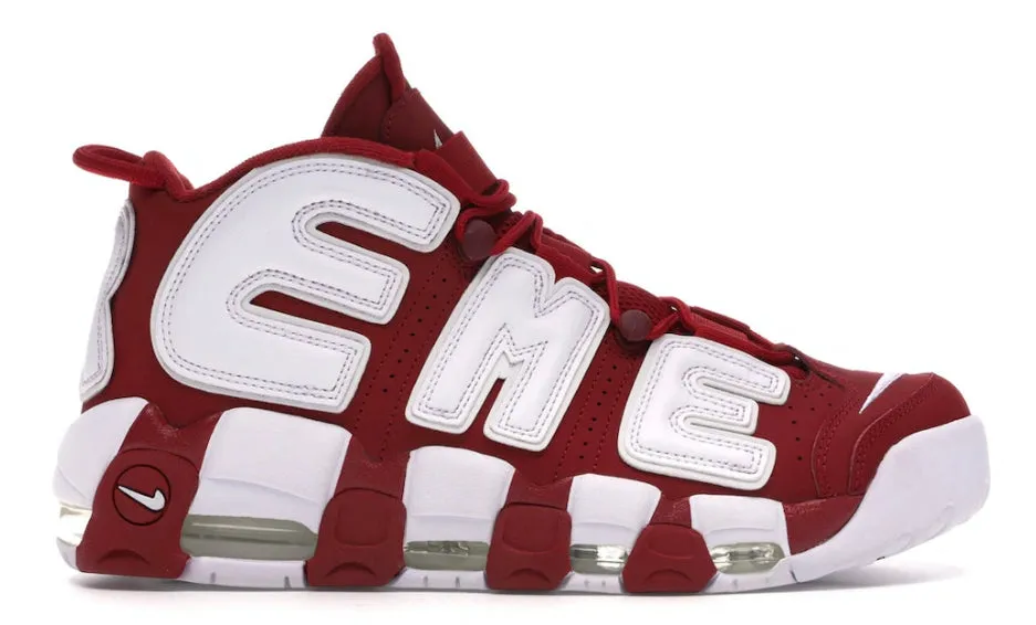Tactile Responsiveness Nike Air More Uptempo Supreme Suptempo Red