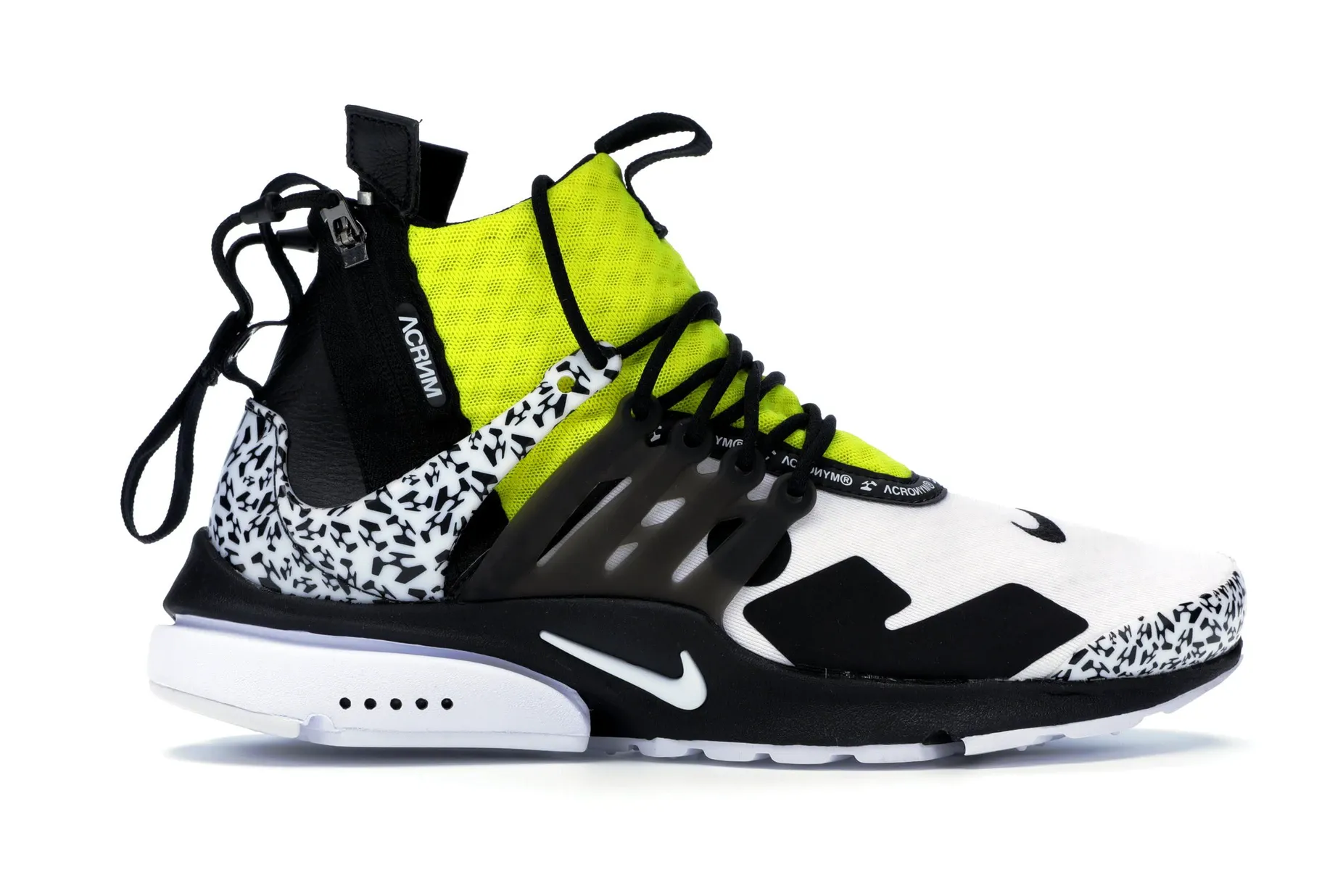 Comfortable Knit Nike Air Presto Mid Acronym Dynamic Yellow