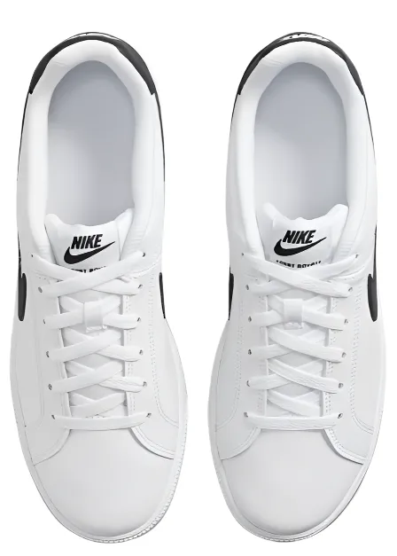 Modern Wear Slip Resistant Compound Nike Court Royale White Black