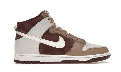 Nike Dunk High Light Chocolate Comfort Zone Compression Molded Heel